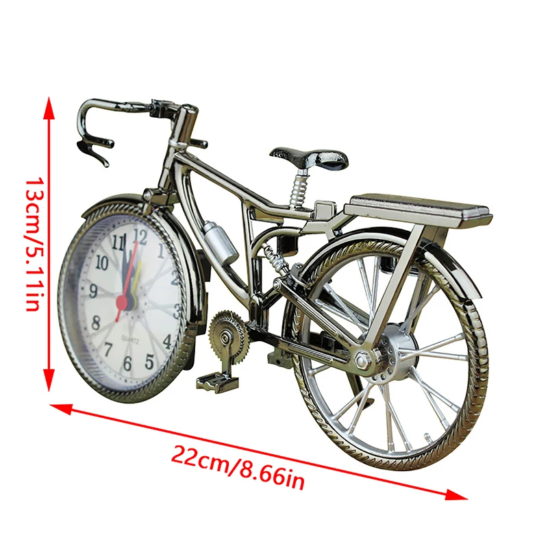 حديقة المنزل جديد خمر الأرقام العربية دراجة شكل الإبداعية الجدول ساعة تنبيه ديكور المنزل غرفة سطح المكتب الديكور الحرف #6