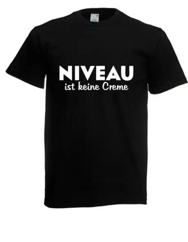 Herren T-Shirt Niveau ist keine Creme bis 5XL