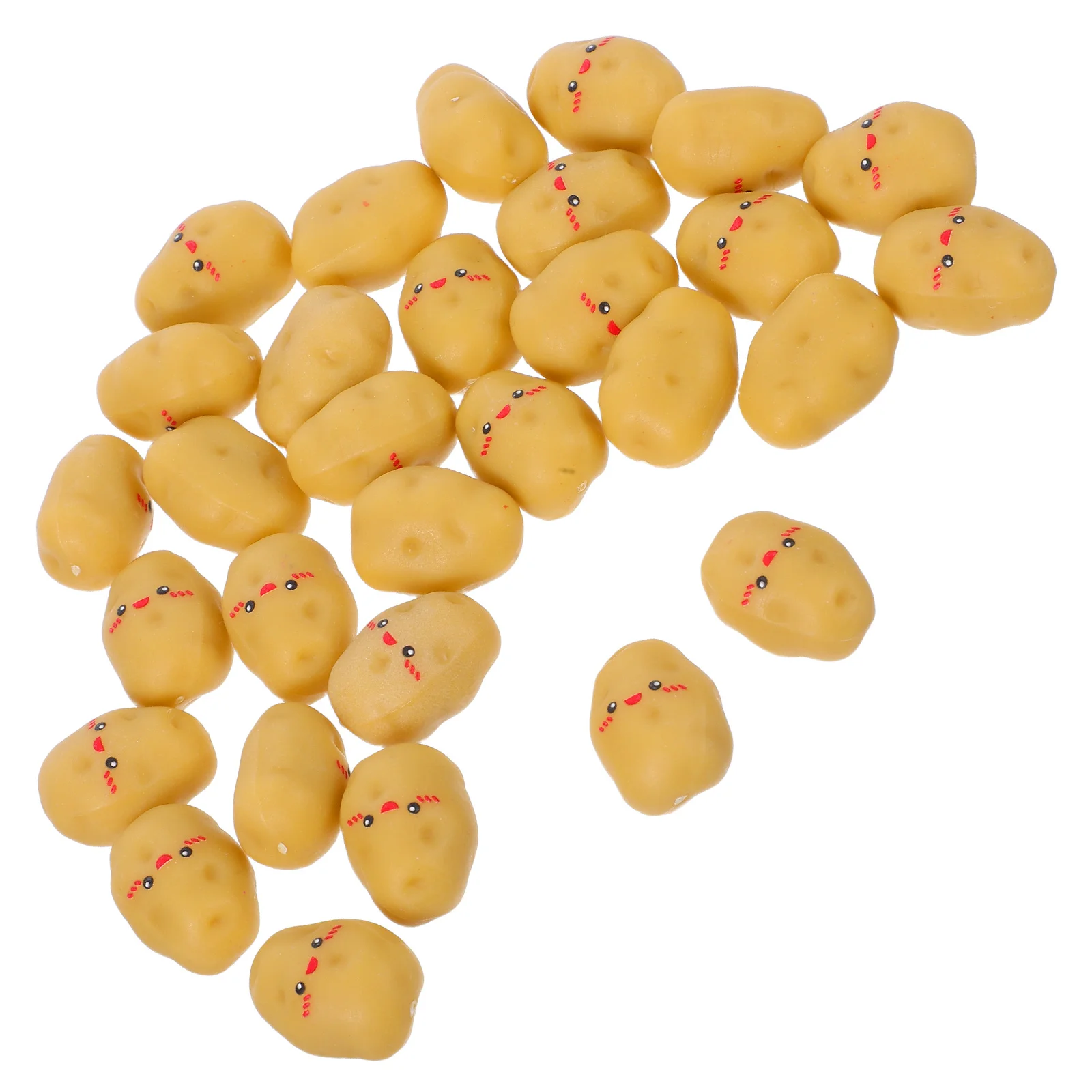 30 stks Mini Kunstmatige Aardappelen Hars Levensechte Nep Groenten Voor Thuis Keuken Restaurant Decor Simulatie Modellen Party