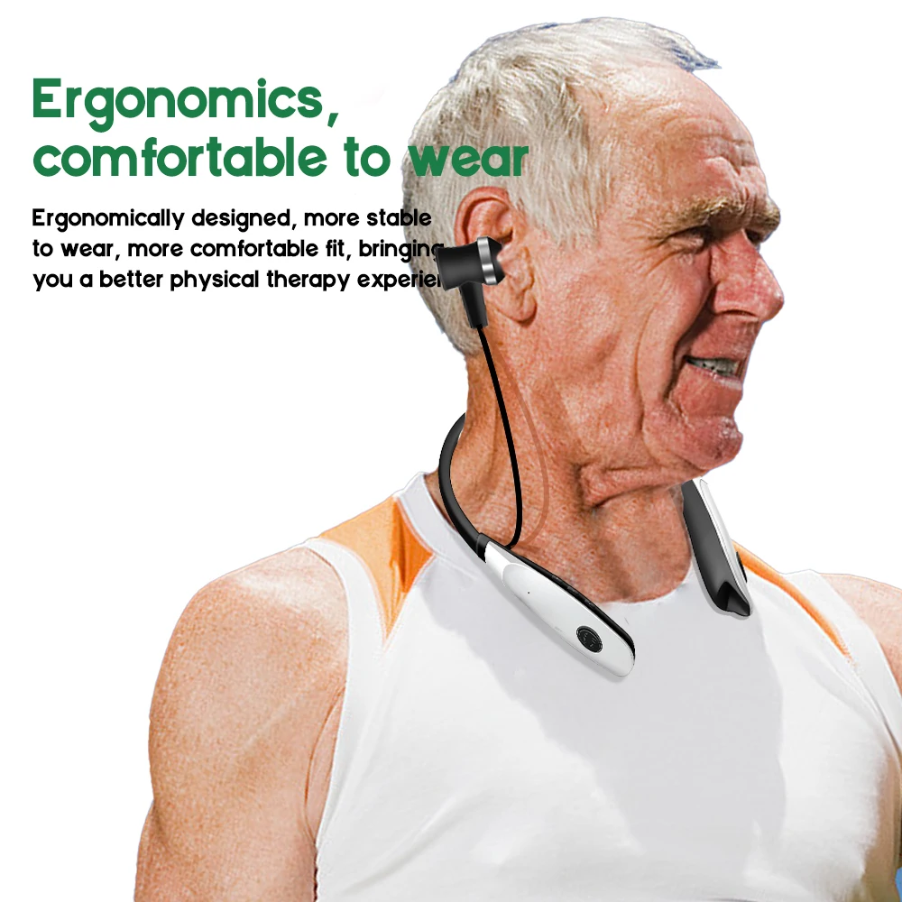 

650nm Ear Red Light Therapy Device 2 in 1 Portable Neck Hanging Laser Physiotherapy Rechargeable Tinnitus Rhinitis Relief Health