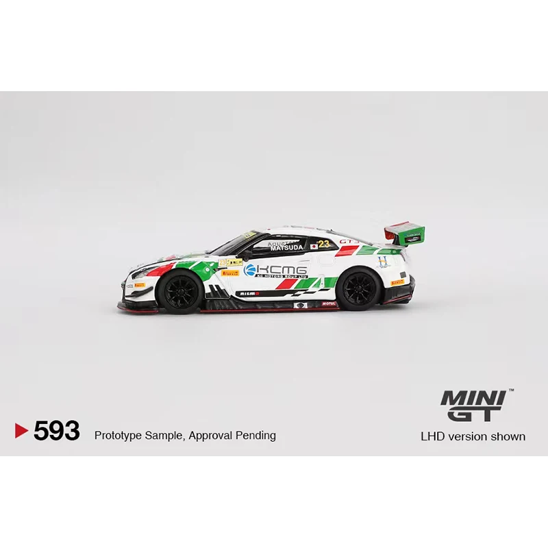 PreSale MINIGT 593 1:64 GTR R35 KCMG 2018 Diecast Model Collection Toys