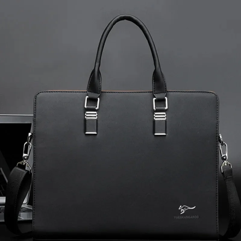 Business Horizontal Men Briefcases High Capacity Laptop Handbag Office Male Shoulder Messenger Luxury Tote Bag