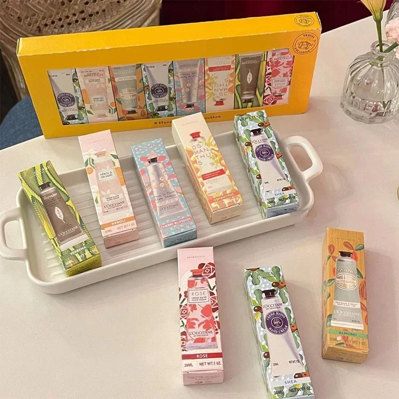 Moisturizing Hand Cream Gift Box, Hand Care Essence Cream, Prevent Chapping, Whitening Fragrance, Girl Gift, 8 pieces per box