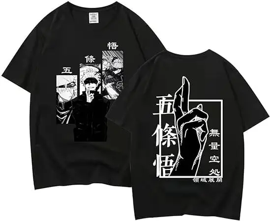 2026 Summer Jujutsu Kaisen Retro Cosplay T-shirt Men's Super Casual Cotton Printed Short-sleeved Unisex Children's Sports Shirt