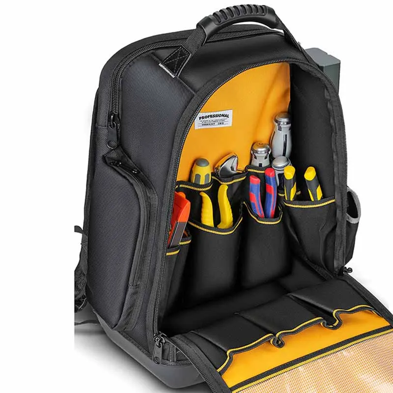 Multifunction Tool Storage Backpack Electrician Carpenter Professional Repair Tools Organizer Bags Portable Hardware Accessories