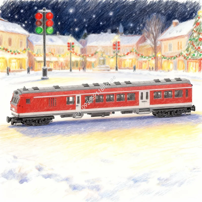 

Набор строительных блоков MOC DB Regio Control Car Bnrdzf 0, 1679 деталей, модель поезда, рождественский подарок, архитектурный конструктор, развивающая игрушка для творчества