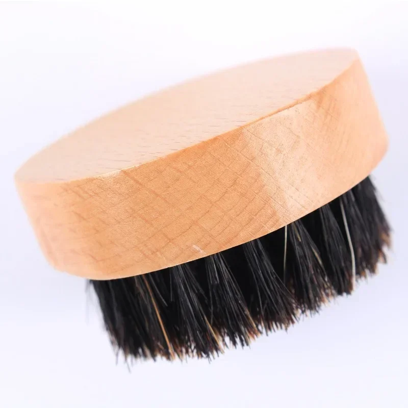 Men's Beard Brush Wooden Bristle Brush Beard Man Fashion Mustache Hair Brush Waves Comb for Beard