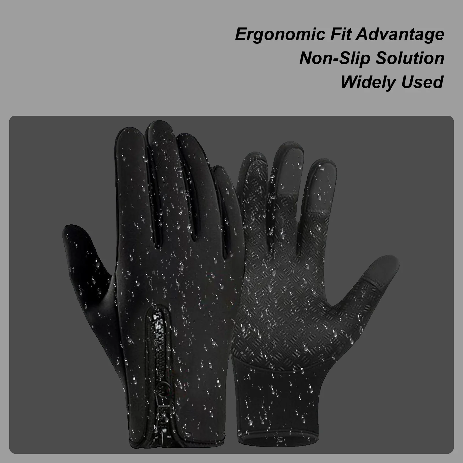 

Ski Gloves Touchscreen Insulated Gloves NonSlip Waterproof Mittens For Winter Ski Snowboarding Fishing Workout Gym Running