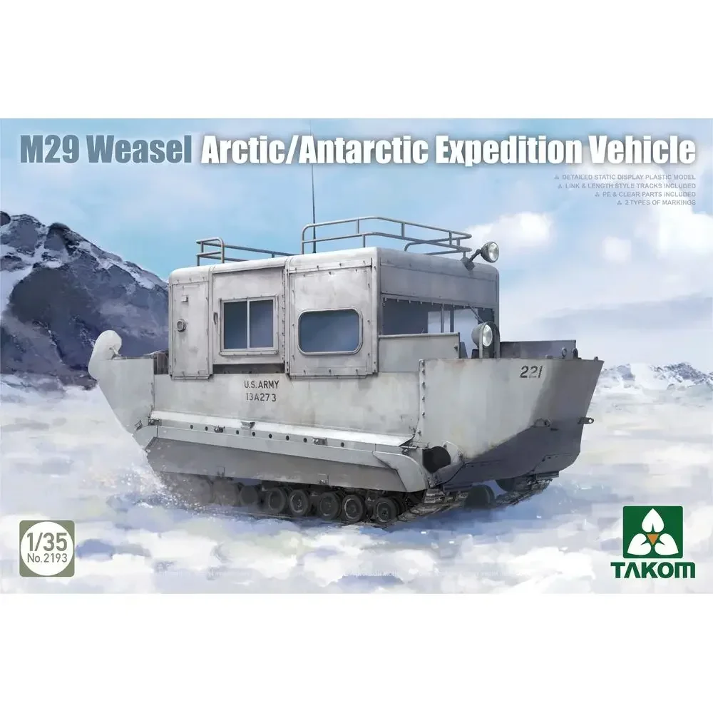 TAKOM Plastic Assembled Model Kit 2193 M29 Weasel Arctic/Antarctic Expedition Vehicle 1/35 Scale