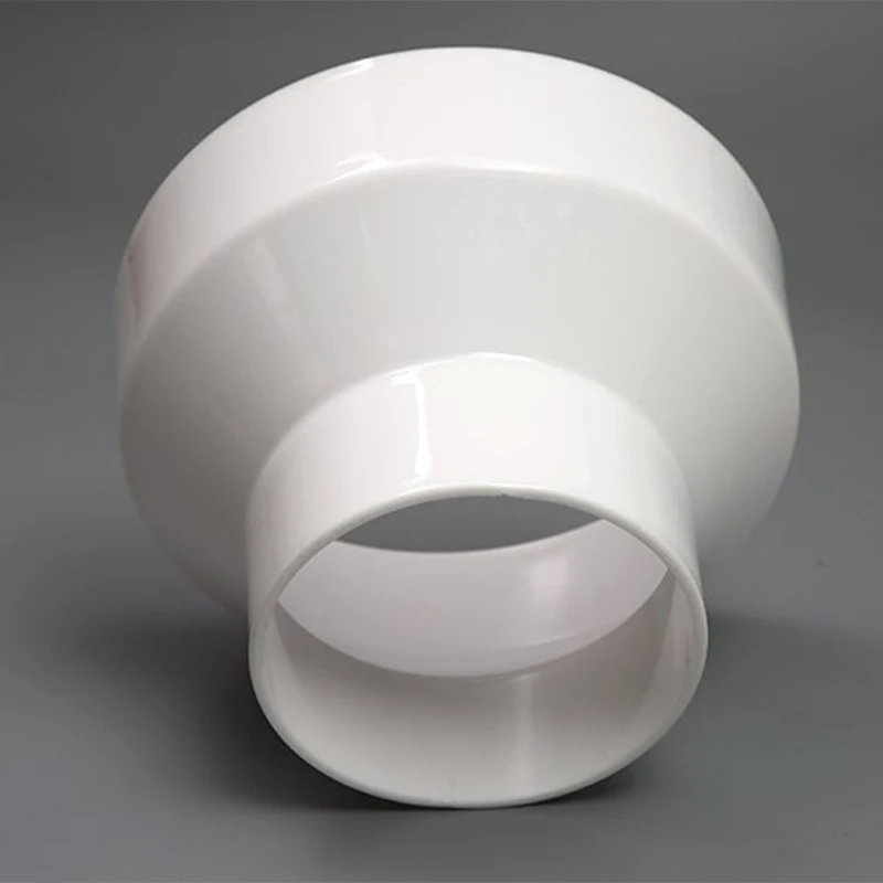 

ABS Exhaust Pipe Reducer Adapter 100 To 75mm Ventilation Ducting Connector Variable Diameter Pipe Fittings Duct Reducer White