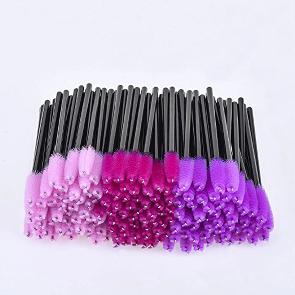 แปรงมาสคาร่าแบบใช้แล้วทิ้ง 50 ชิ้น สีชมพู อุปกรณ์แต่งหน้าระดับมืออาชีพ หวีแยกขนตา สำหรับดัดขนตา ใช้ในร้านเสริมสวยและที่บ้าน