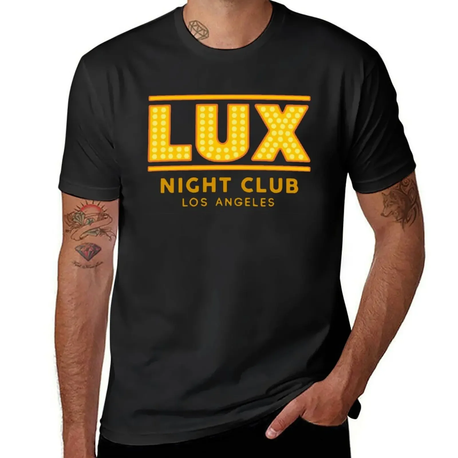 

LUCIFER - LUX NIGHT CLUB T-Shirt boys animal print aesthetic clothes new edition anime mens graphic t-shirts hip hop