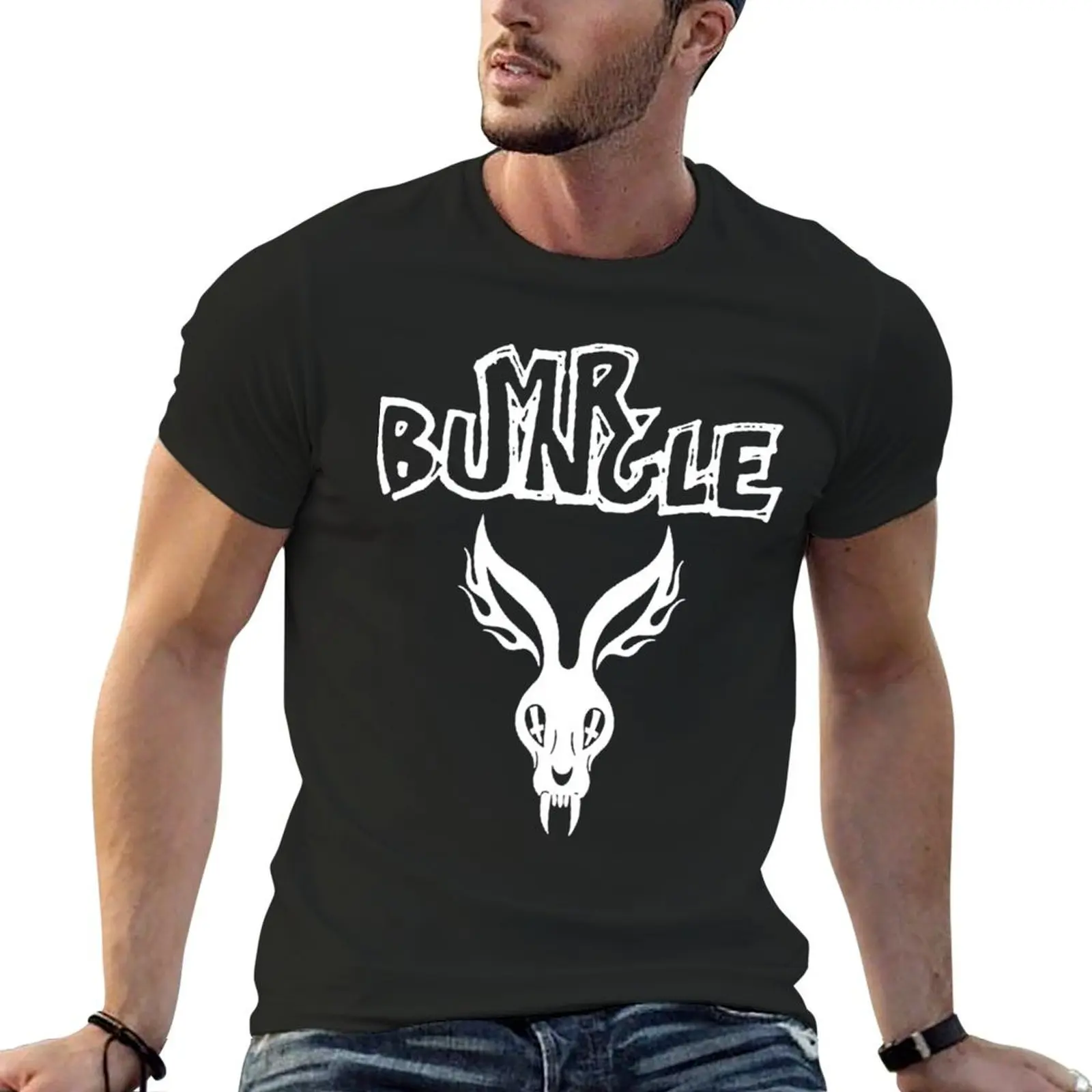 

White and Black Mr Bungle Rock Band Bunny Arts T-Shirt summer tops summer top anime t shirts fruit of the loom mens t shirts