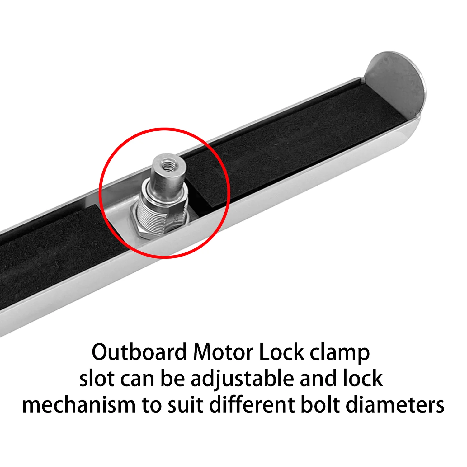 316 Stainless Steel Reinforced Motor Lock with Key, Anti-Theft Engine Lock, Marine Hardware for Fishing Boats
