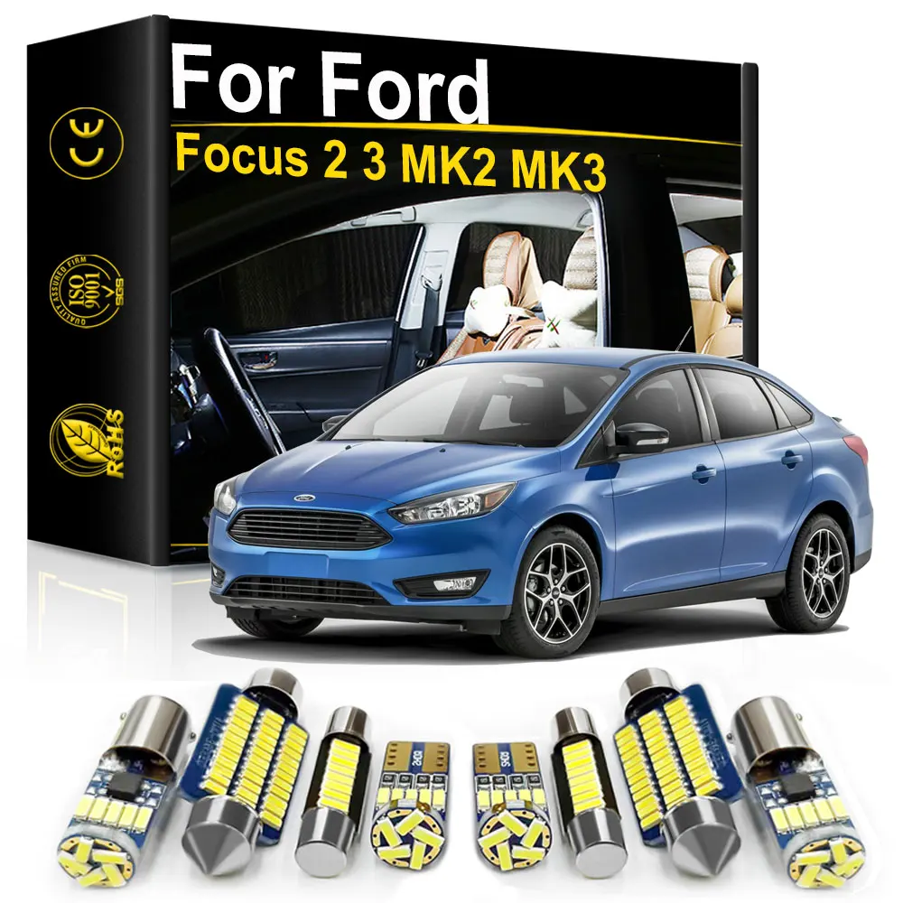 

For Ford Focus 3 2 1 MK1 MK2 MK3 2000 2005 2008 2009 2010 2011 2012 2013 2014 2015 2016 2017 2018 Car Interior LED Light Canbus