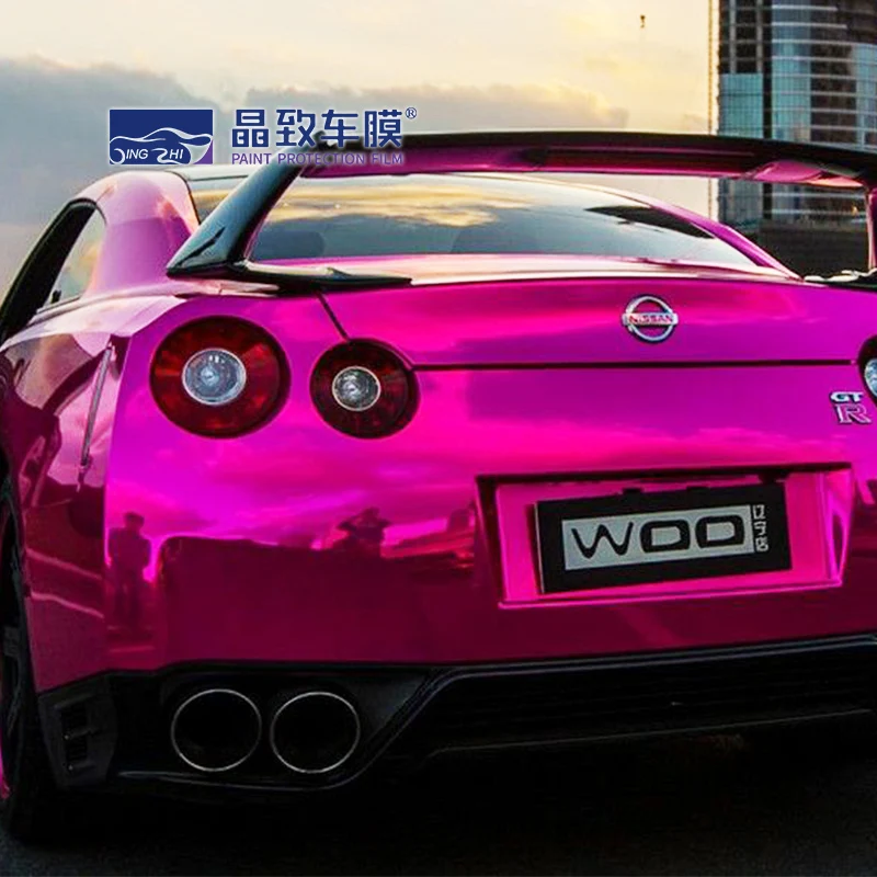 الجملة نمط جديد كروم مرآة الوردي سيارة التفاف الفينيل