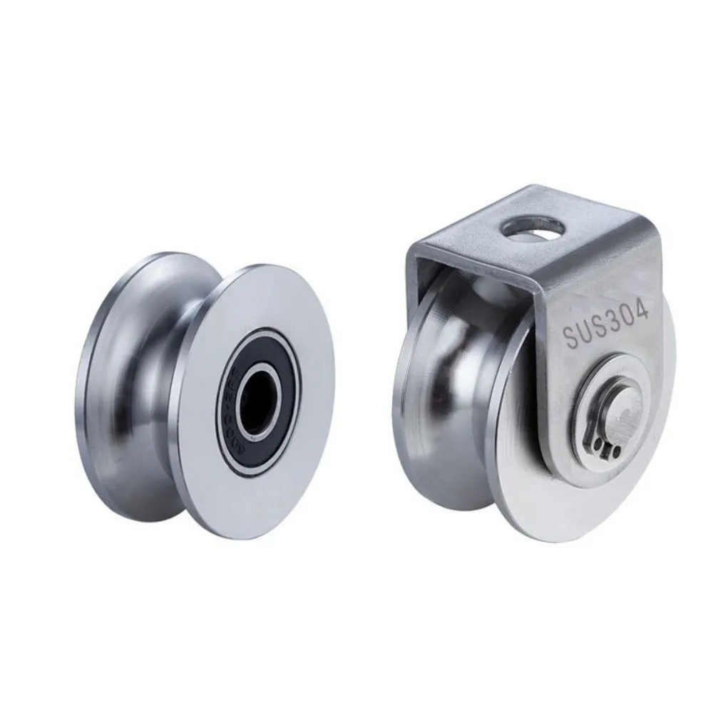 

Heavy Duty V Groove Pulley Corrosion Resistant Smooth Rolling V Sliding Gate Roller Wheel Easy Install Industrial Grade