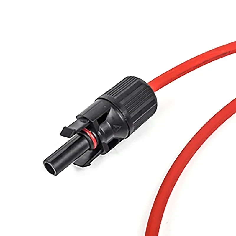 2m Solar Extension Cables 2.5 Square Wire Cable with PV DC Connector Used in Solar Panel System IP68 1500V Rated Voltage
