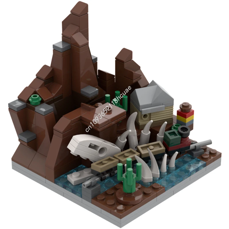 266 pçs moc fada taleland grande trovão montanha disneying modelo blocos de construção crianças idéia artesanato brinquedos diy montar presentes natal