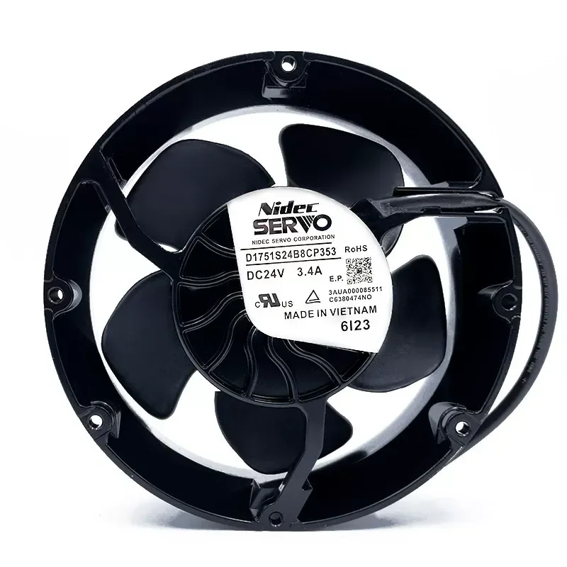 For SERVO D1751S24B8CP353 24V 3.4A ABB inverter cooling fan 17251 fan