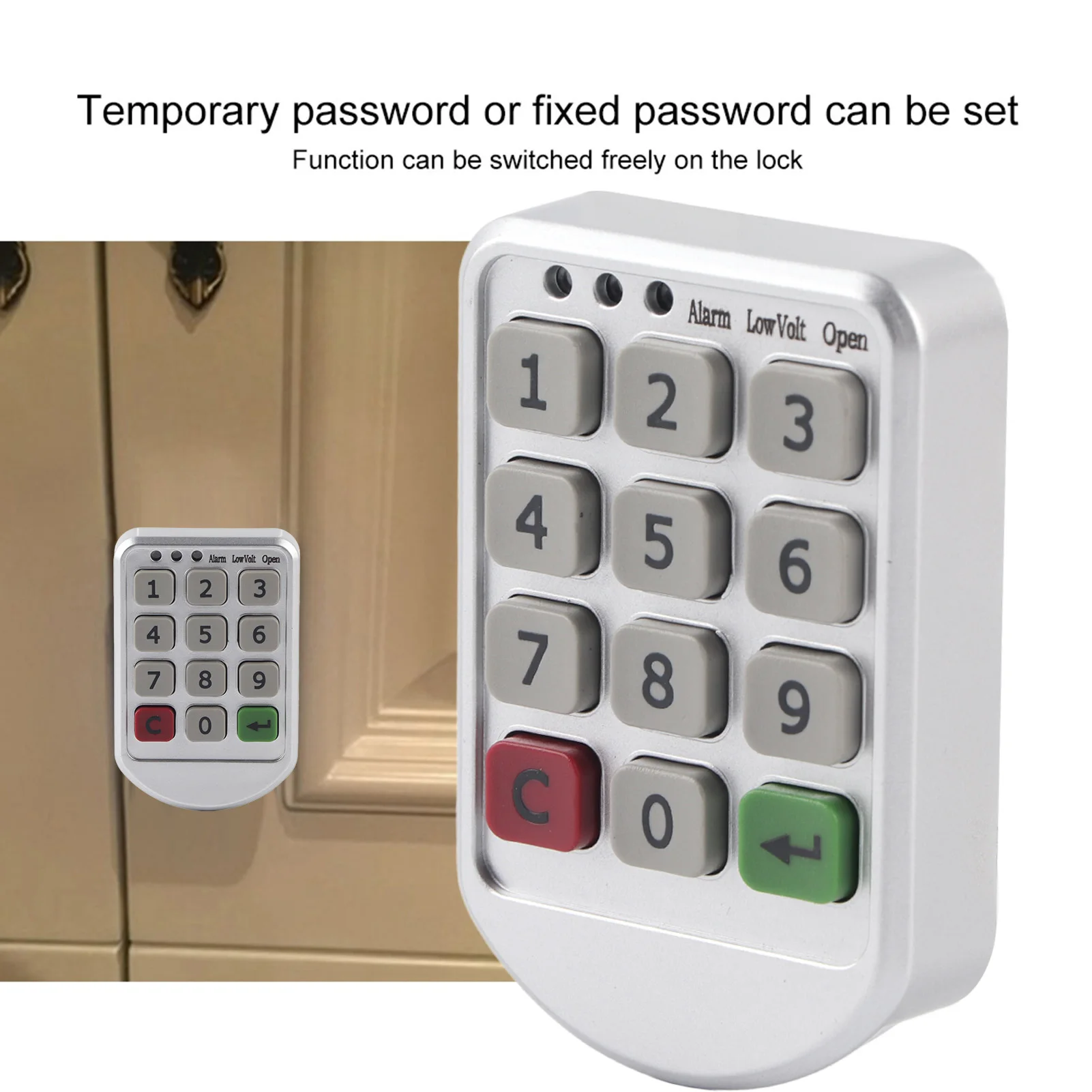 ABS Plastic Panel Digital Electronic Intelligent Password Keypad Number Cabinet Door Code Lock