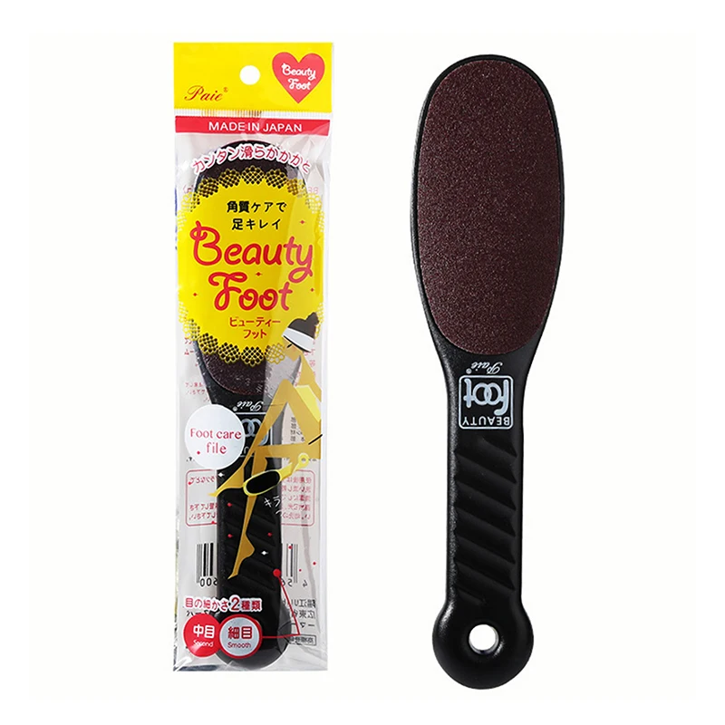 1 pc removedor de calos de calcanhar dupla face abrasivo pé esfregando placa profissional moedor de pele morta cuidados com os pés ferramenta esfoliante