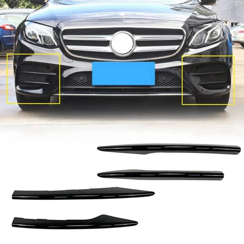 Front Bumper Wind Blade+Wraparound Front Wind Blade Modification Bumper Grille Trim Car For Chic E Class W213 E53 2021+