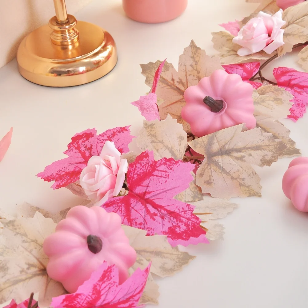 Autumn Gatherings 175cm 68.90inch Autumn Harvest Garland Artificial Autumn Garland 175cm Garland Artificial Foliage