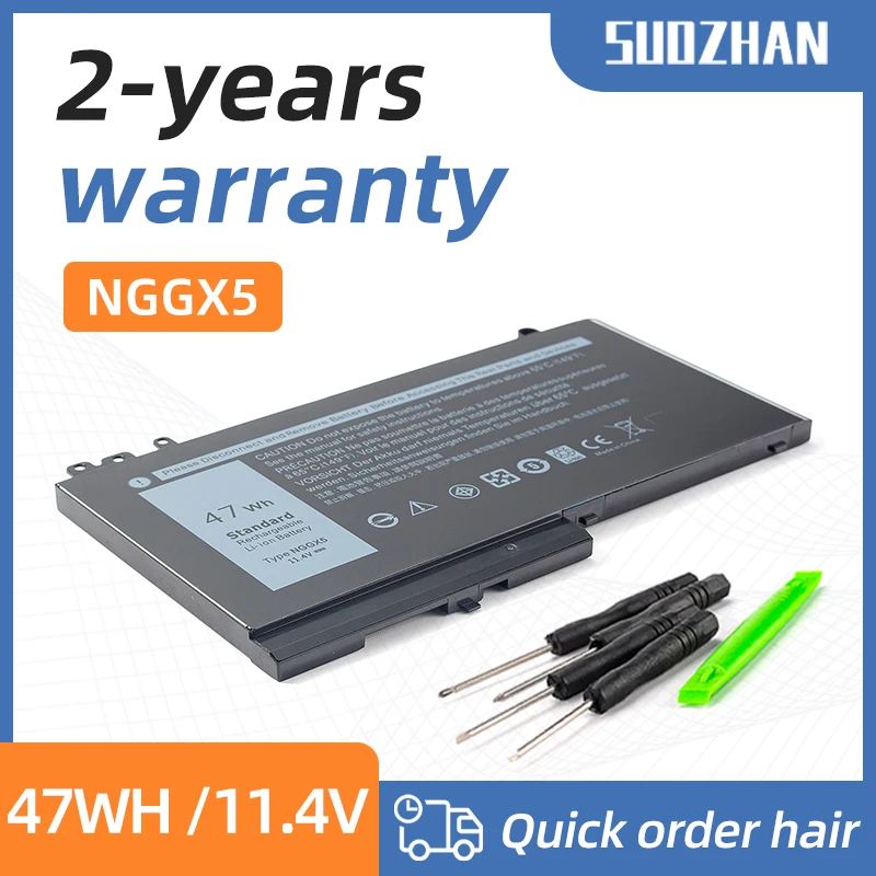 SUOZHAN-Batería de ordenador portátil NGGX5 para Dell Latitude E5270, E5470, M3510, E5570, JY8D6, E5550, 954DF, 0JY8D6