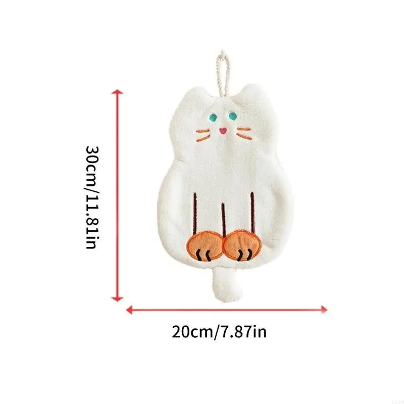

L74D Home Cats Hand Towel Quick Drying Soft Wash Towel for Bathroom Decoration