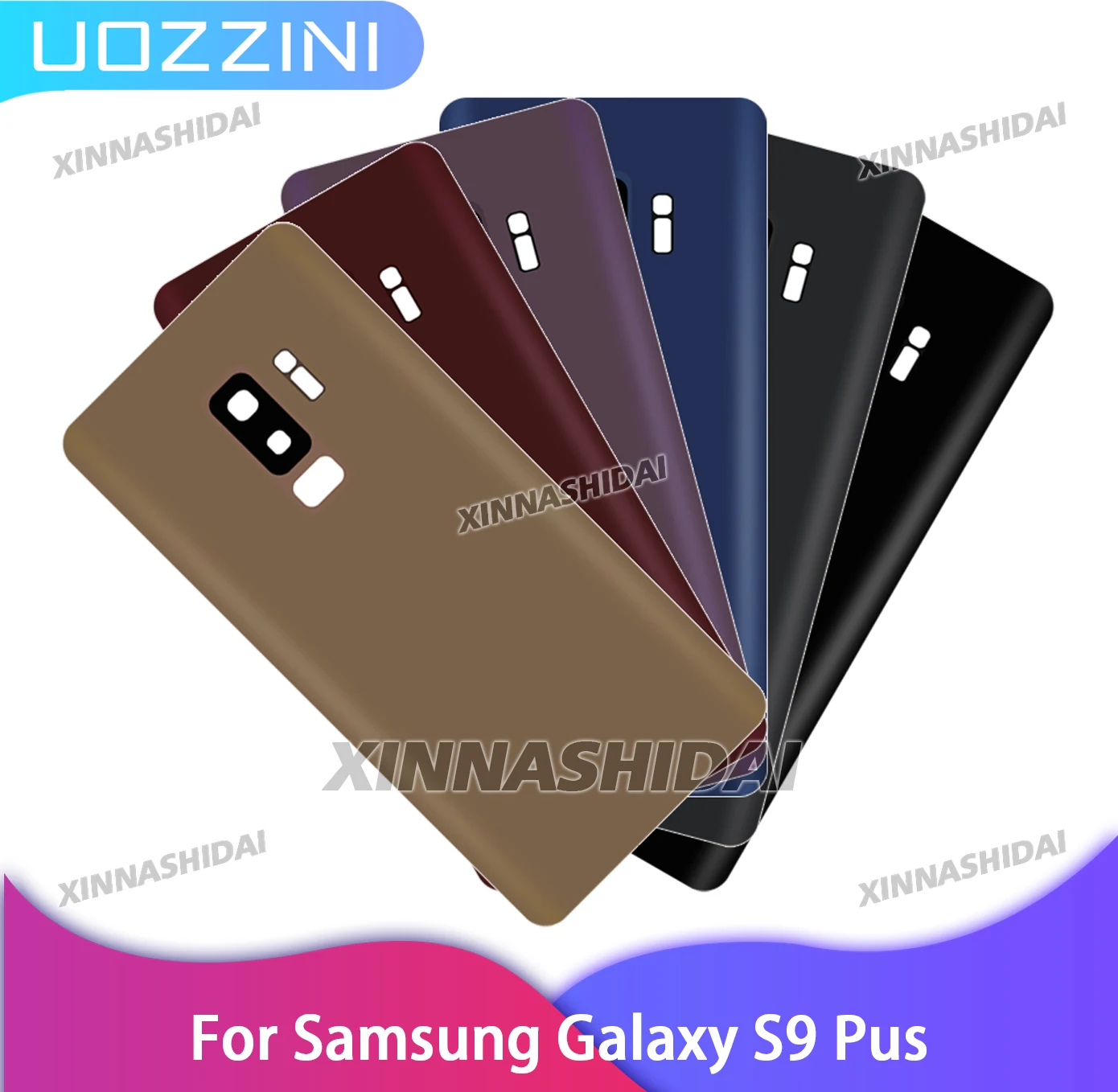 Zurück Abdeckung Für Samsung Galaxy S9 Plus Batterie Abdeckung Hintere Tür Gehäuse Fall Ersatzteil Für Samsung S9 Plus