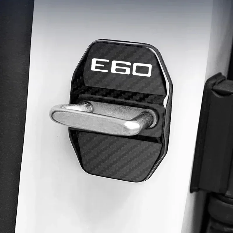 Stainless Steel Accessories 6 Colors Car Door Lock Covers Case Decals Anti-rust Protection Buckle Stickers for BMW E60 Emblem - view 5