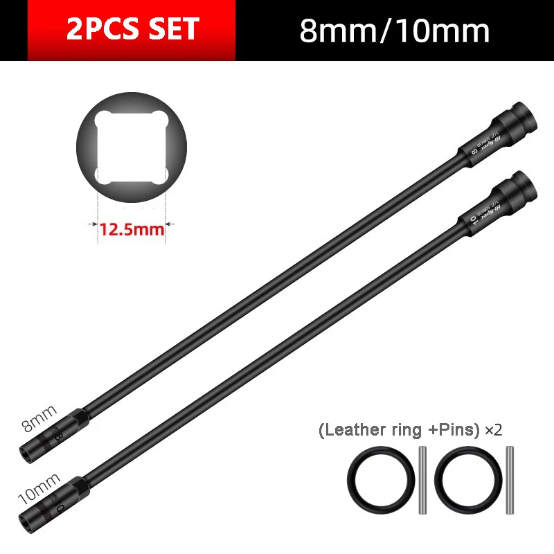 

1/2" Extra Long Deep Socket Ceiling Sleeve CRV Long Wrench Socket Set Tool Impact Hex Wrench Socket 10/12/13mm For Car Repair