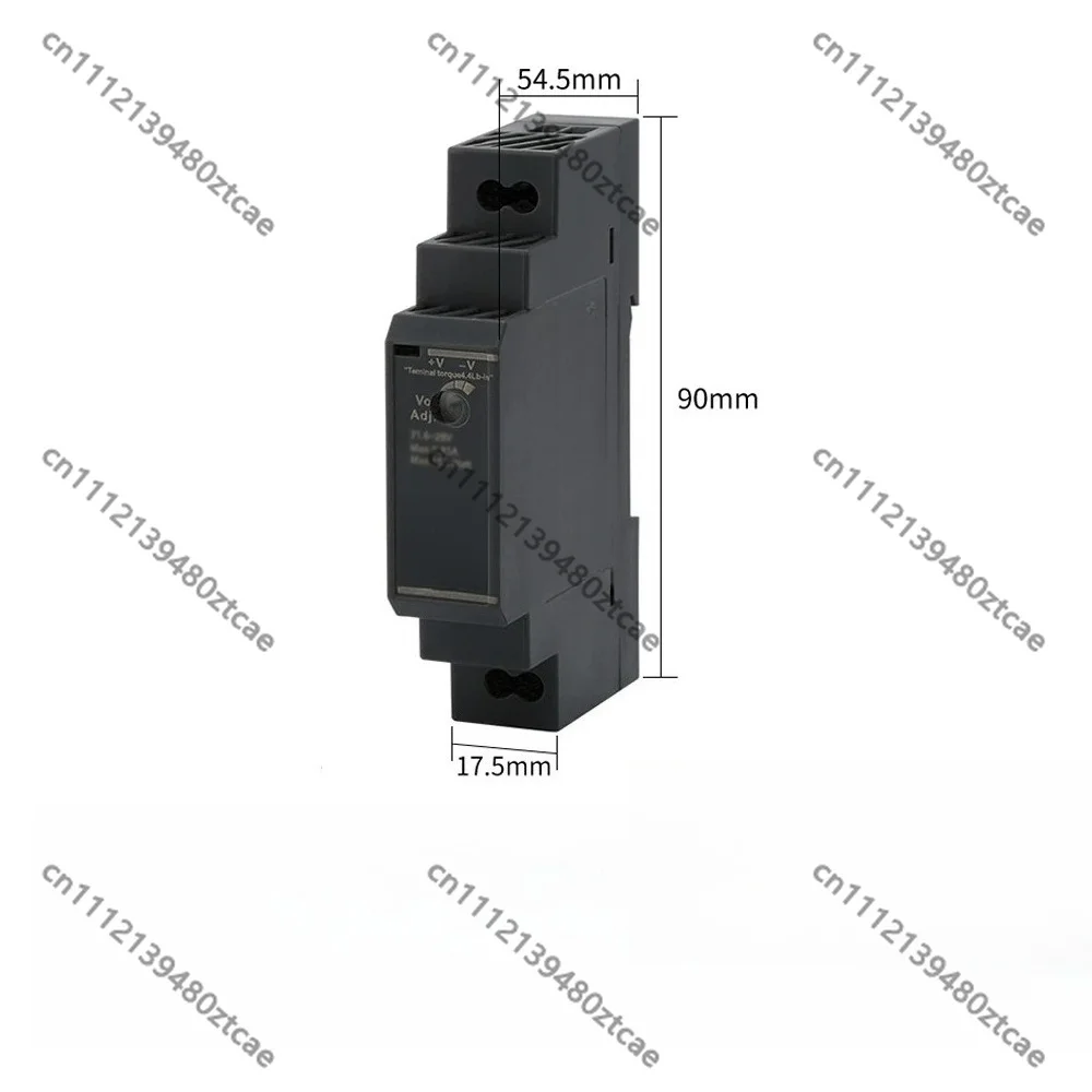 15W Industrial Ultra Thin DIN Rail Mount Switching Power Supply 5/12/24V AC-DC SMPS Transformer For CNC Automation Equipment