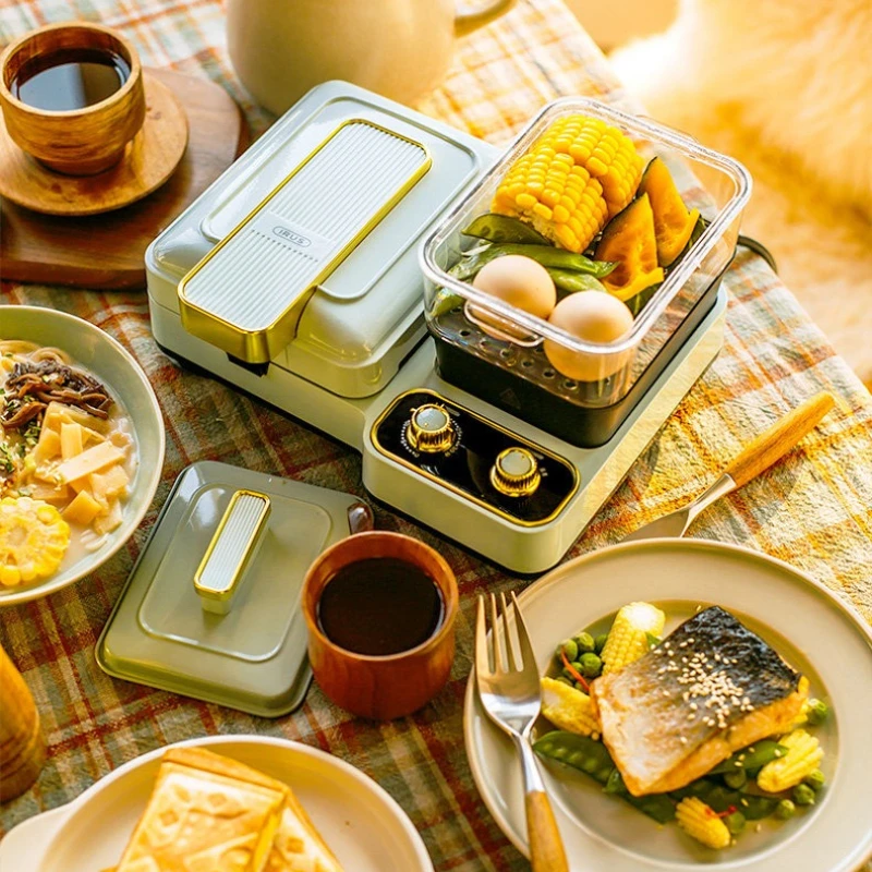 4-in-1 Breakfast Sandwich, Toast & Waffle Maker