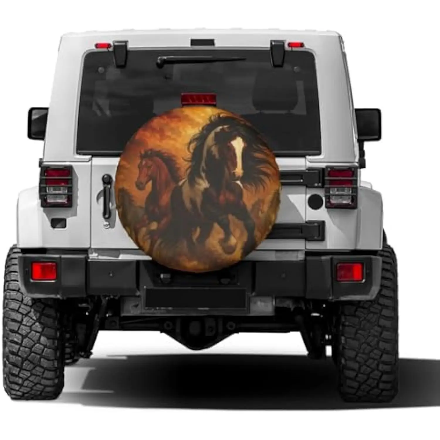 غطاء إطار احتياطي للخيول البرية المقاوم للماء للحماية من الأشعة فوق البنفسجية لمقطورة شاحنة الدفع الرباعي #2