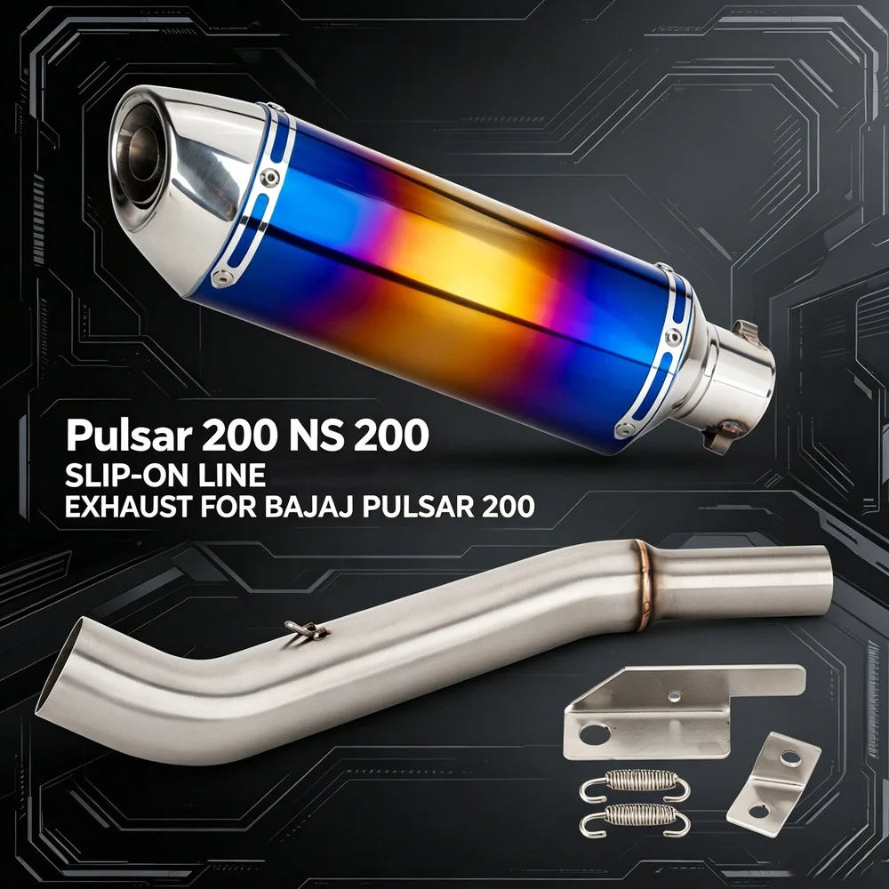 

Slip On Line For Bajaj Pulsar 200 NS/RS200 NS160 2015-24 Dominar400 Motorcycle Exhaust Kit Tailpipe Escape Muffler With DBKiller
