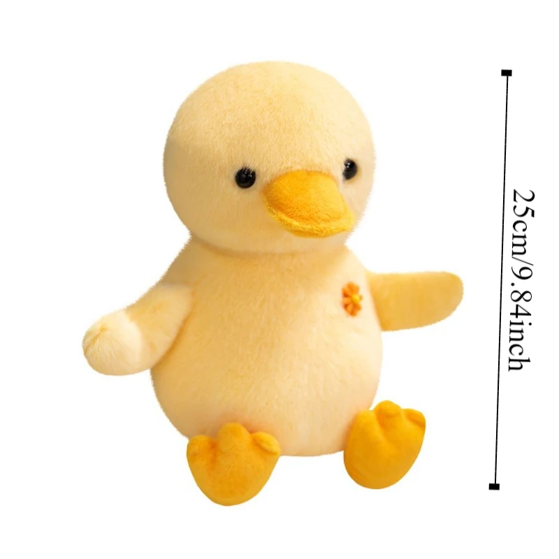 Comforting Sleep Doll Simulation Yellow Chick Toys Fluffy Soft Hug Animal Stuffed Doll Collection Cartoon Frog Stuffed Gifts