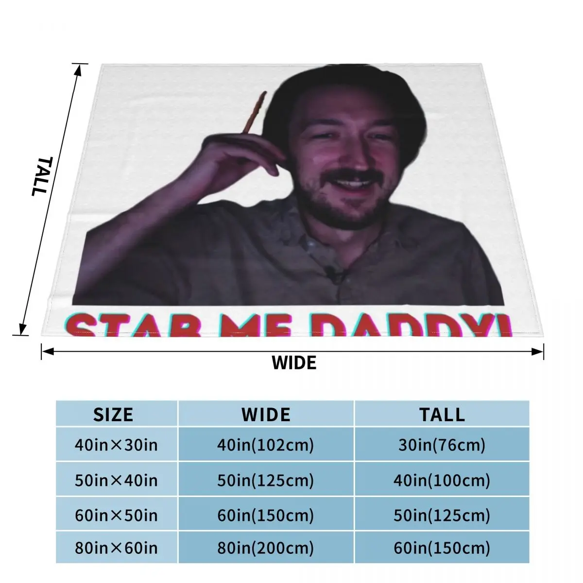 Stab Me Daddy - Shane Madej quotes Throw Blanket Cute Blanket warm blanket for winter