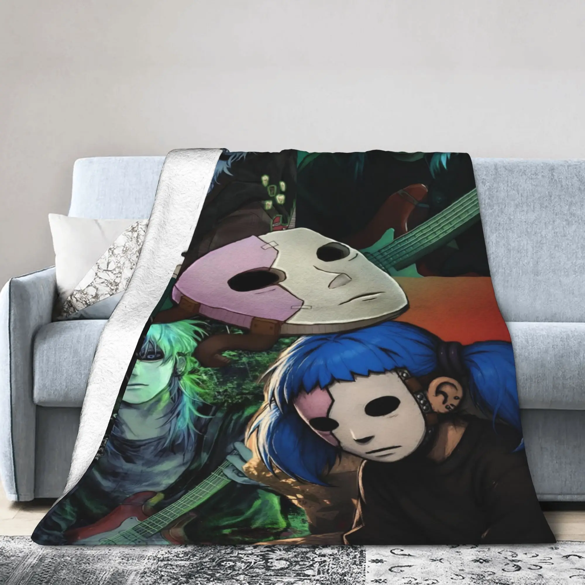 Sally Face Horro Game Blankets Fleece All Season  Breathable Soft Throw Blankets for Bedding Couch Quilt