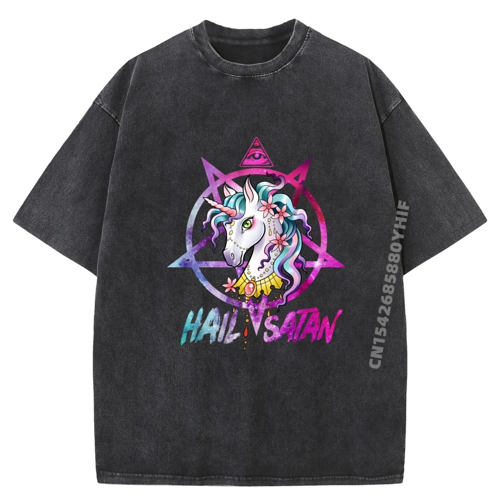 

Discount Graphic T-shirt Rainbow Rave Men Tops & Tees Normal Printed Tee Shirts Mens Retro Washed Clothes