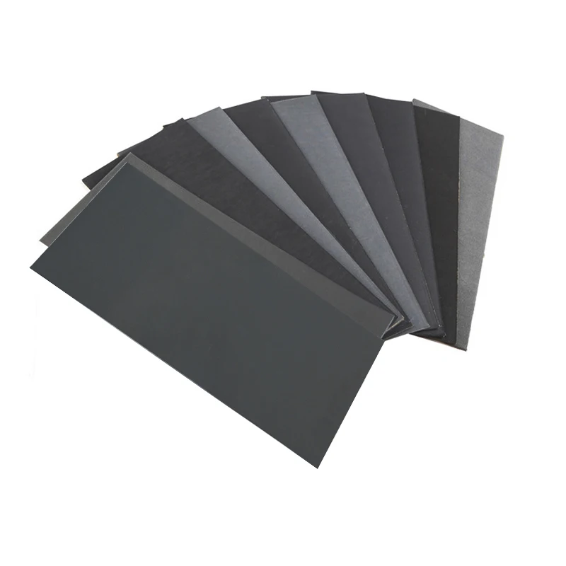 XCAN-Lixa abrasiva, Lixa úmida e seca, Polimento de madeira e metal, 400-3000 Grit, 90PCs, 9x3,6 polegadas