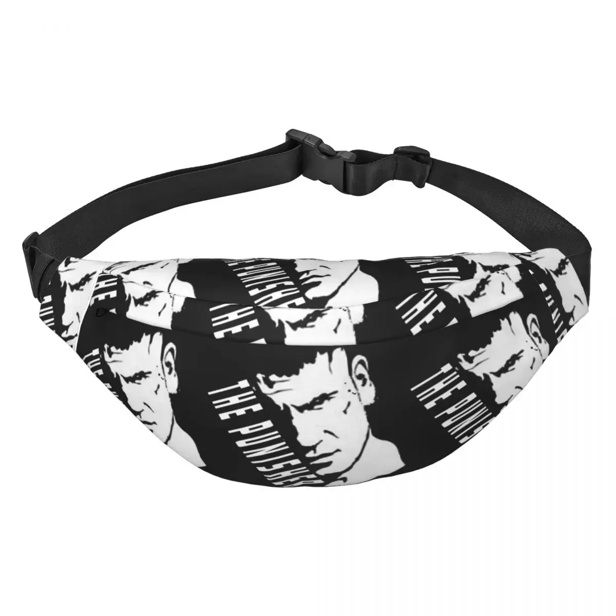 Scheletro Teschio Heavy Metal Puncher Fanny Pack Donna Uomo Marsupio a tracolla personalizzato per la corsa Custodia per soldi per telefono