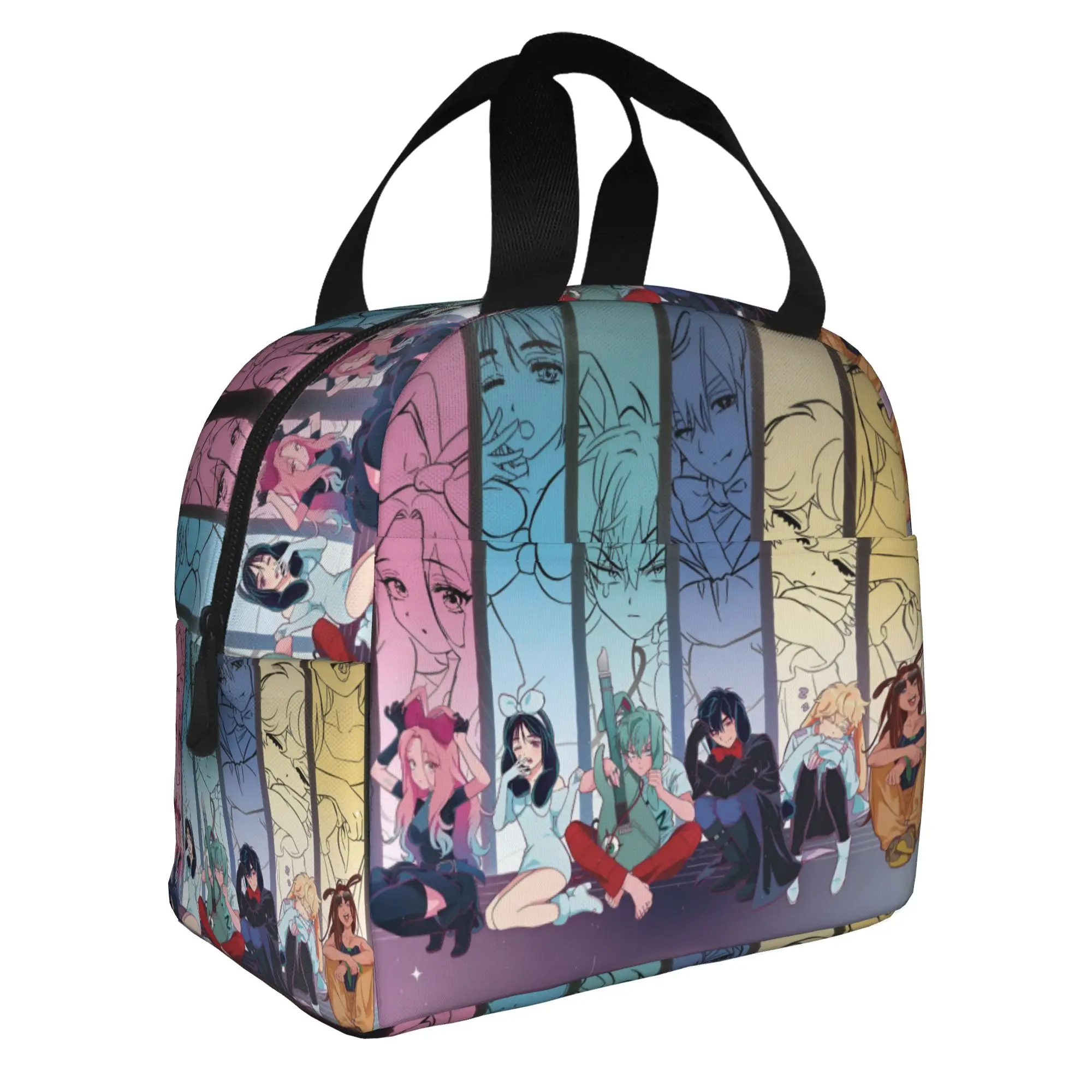 Aliens Stages Insulated Lunch Bag for Camping Travel Popular Comic Waterproof Cooler Thermal Lunch Box Women Men