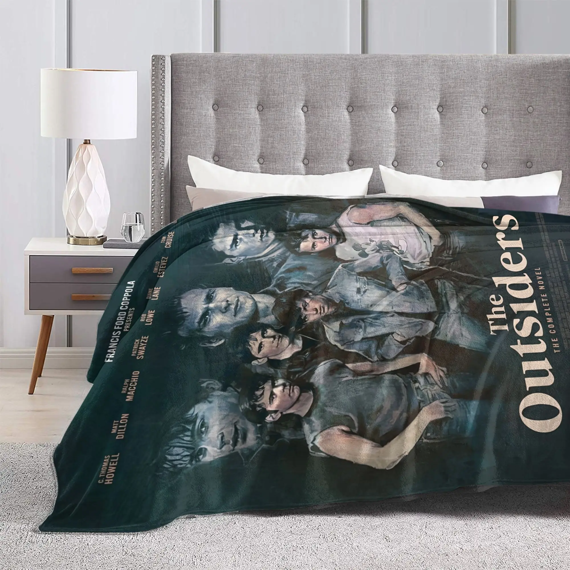 The Outsiders Plush Blankets Children  Flannel Bedding Throws For Couch Chair Sofa Bed Super Soft Customized Quality Bedspread