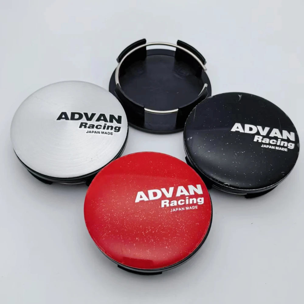 

4pcs 57MM ( 50MM I.D) Advan Racing Logo Emblem Car Wheel Center Caps Car Wheels Hub Rim Hubcaps Centre Cover Replace Accessories
