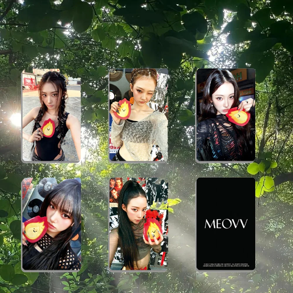 5 قطعة/المجموعة KPOP MEOVV ألبوم جديد حرق HD بطاقات الصور SOOIN GAWON ELLA NARIN ANNA LOMO بطاقات المغلفة ورقة بطاقة بريدية المشجعين هدية #1