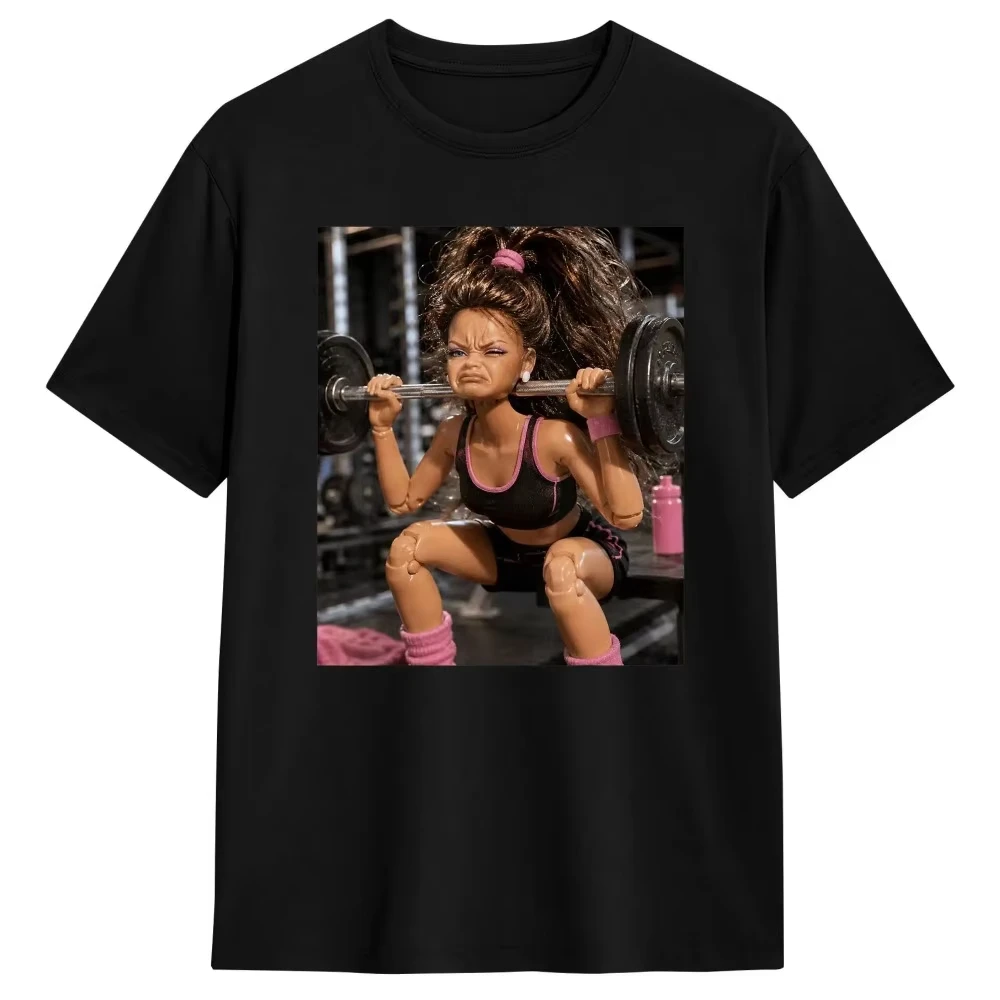 Vintage T-Shirt Beach Disgusting Gym Girl Funny Workout Meme Humor Fitness Fashion T Shirts Cotton T-shirt Short Sleeve Tees