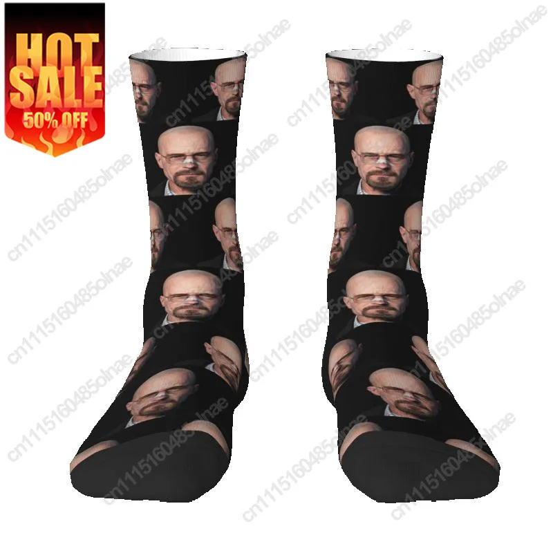 Fashion Breaking Bad Heisenberg Men Women Warm 3D Print Sock Walter White Football Sports Socks