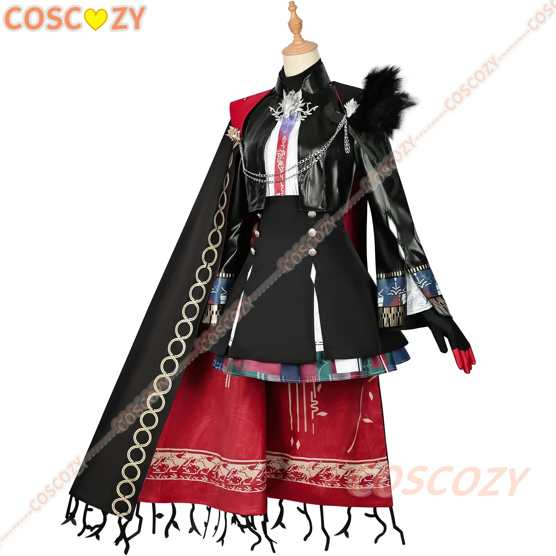 Lappland Cosplay Arknights The Decadenza Cosplay Costume Lappland Cos Prop Wig Uniform Suit Hallowen Play Role Clothing Woman